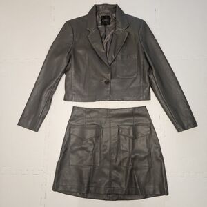 Dynamite Gray Skirt Set